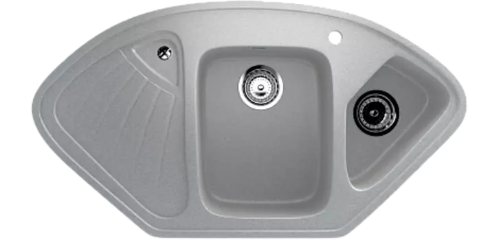 Мойка кухонная Ulgran U-501-310, серый