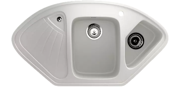 Мойка кухонная Ulgran U-501-341, ультра-белый