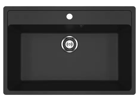 Мойка кухонная Ulgran U-600-344, ультра-черный