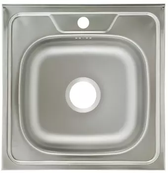 Мойка накладная 50x50 нержавеющая сталь