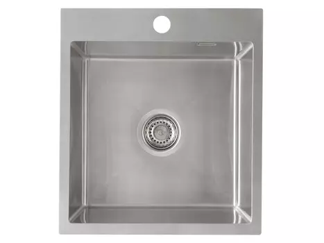 Мойка Практика с выпуском брашированная