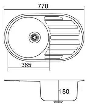 Мойка с крылом EMAR ЛАЙТ 7750