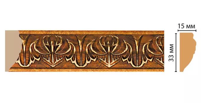 Молдинг DECOMASTER 101B-1223A ДМ (33*15*2400 мм)