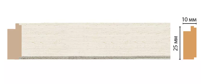 Молдинг DECOMASTER 102-15 (25*10*2400мм)