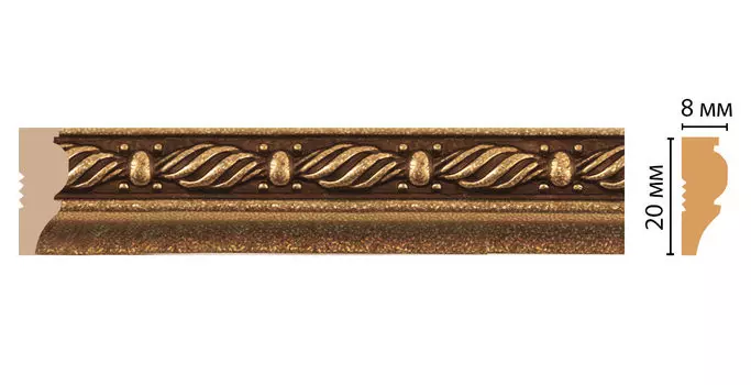 Молдинг DECOMASTER 103-28 (20*8*2400мм)