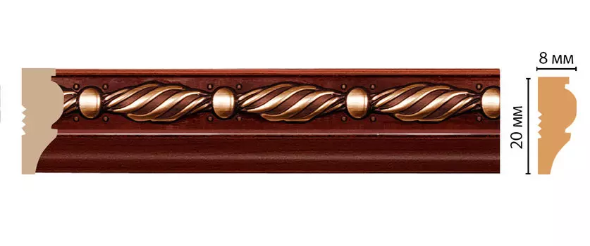 Молдинг DECOMASTER 103-52 (20*8*2400мм)