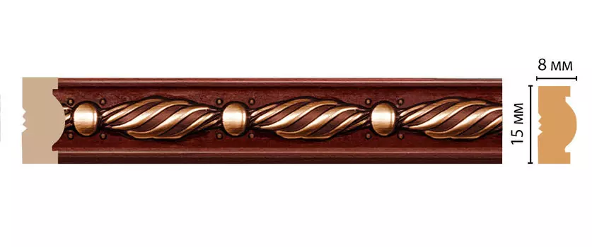 Молдинг DECOMASTER 105-52 (15*8*2400мм)