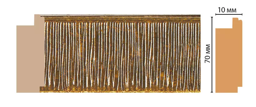 Молдинг DECOMASTER 108-17 (70*10*2400мм)