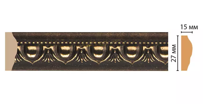 Молдинг DECOMASTER 128D-56 (27*15*2400мм)