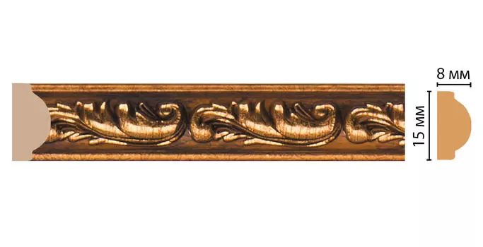 Молдинг DECOMASTER 130-1223 ДМ (15*8*2400 мм)