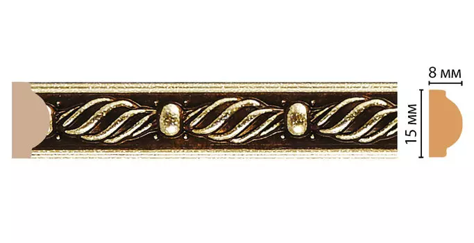 Молдинг DECOMASTER 130-28 ДМ (15*8*2400 мм)