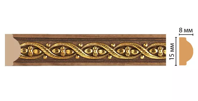 Молдинг DECOMASTER 130-3 ДМ (15*8*2400 мм)