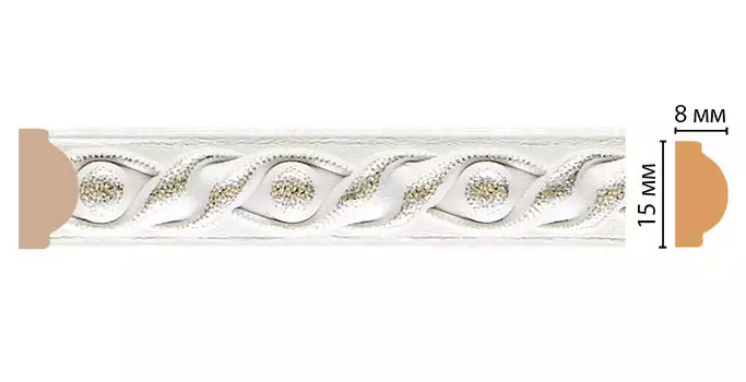 Молдинг DECOMASTER 130-42 ДМ (15*8*2400 мм)