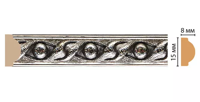 Молдинг DECOMASTER 130-44 ДМ (15*8*2400 мм)