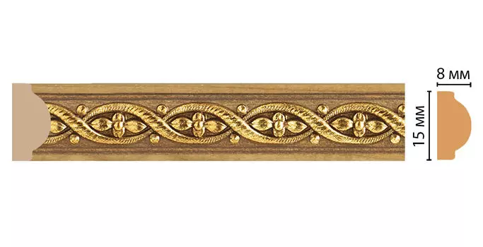 Молдинг DECOMASTER 130-4 ДМ (15*8*2400 мм)