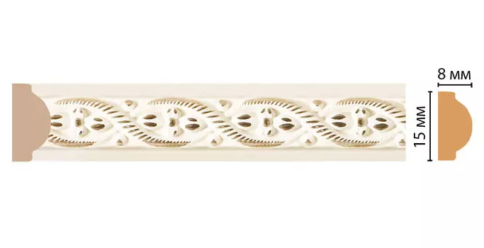 Молдинг DECOMASTER 130-6 ДМ (15*8*2400 мм)