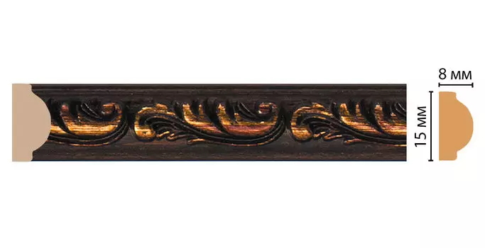 Молдинг DECOMASTER 130-966 ДМ (15*8*2400 мм)