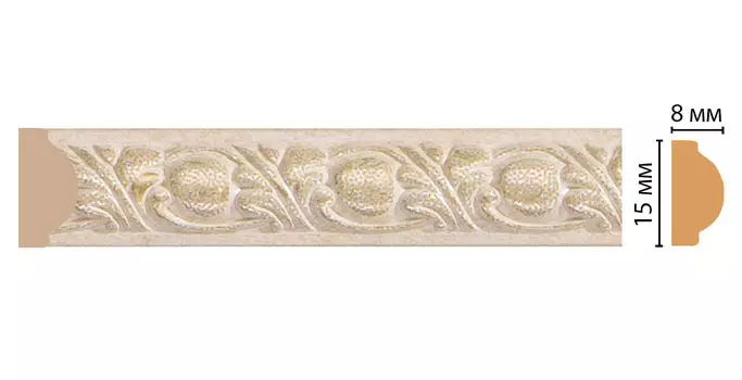 Молдинг DECOMASTER 130C-18D ДМ (15*8*2400 мм)