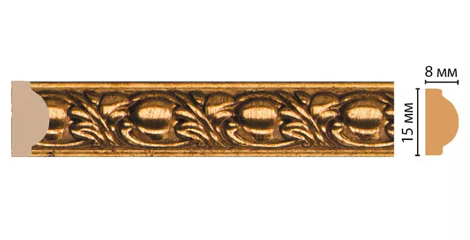 Молдинг DECOMASTER 130C-58 ДМ (15*8*2400 мм)