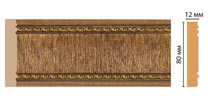 Молдинг DECOMASTER 150-3 (80*12*2400мм)