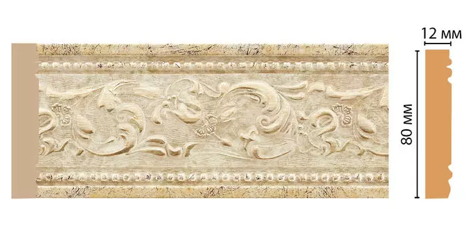 Молдинг DECOMASTER 150-553 ДМ (80*12*2400 мм)