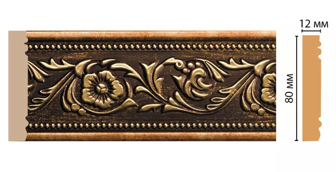 Молдинг DECOMASTER 150-57 ДМ (80*12*2400 мм)