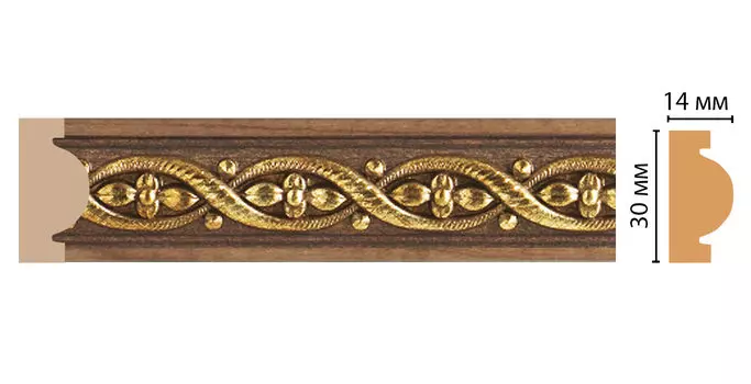 Молдинг DECOMASTER 157-3 ДМ (30*13*2400 мм)