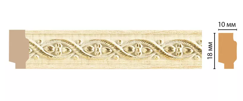 Молдинг DECOMASTER 158-5 ДМ (18*10*2400 мм)