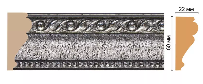 Молдинг DECOMASTER 161-44 ДМ (60*22*2400 мм)