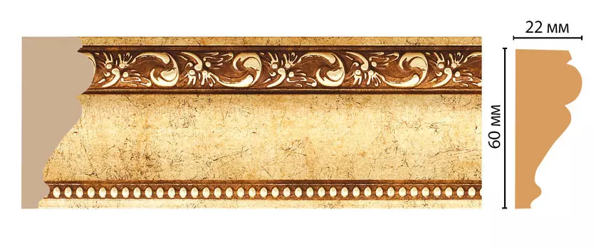 Молдинг DECOMASTER 161-552 ДМ (60*22*2400 мм)