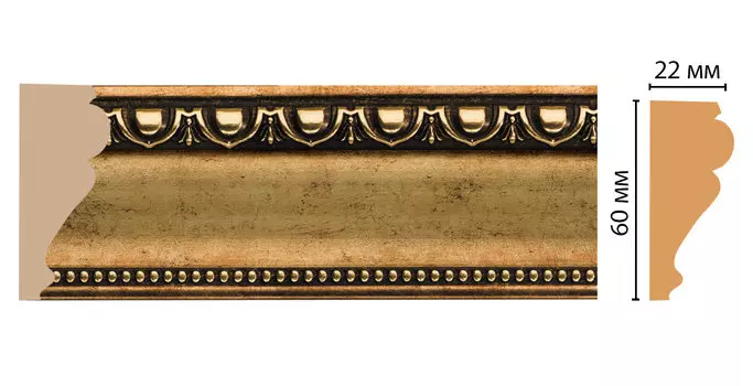 Молдинг DECOMASTER 161-57 ДМ (60*22*2400 мм)