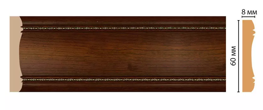 Молдинг DECOMASTER 185-51 (60*8*2400мм)