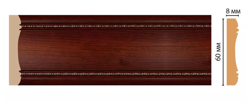 Молдинг DECOMASTER 185-52 (60*8*2400мм)