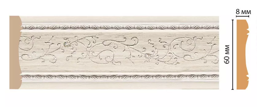 Молдинг DECOMASTER 186-14 (60*8*2400мм)