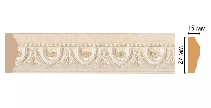 Молдинг DECOMASTER 2M 128D-18D ДМ (27*15*2000 мм)