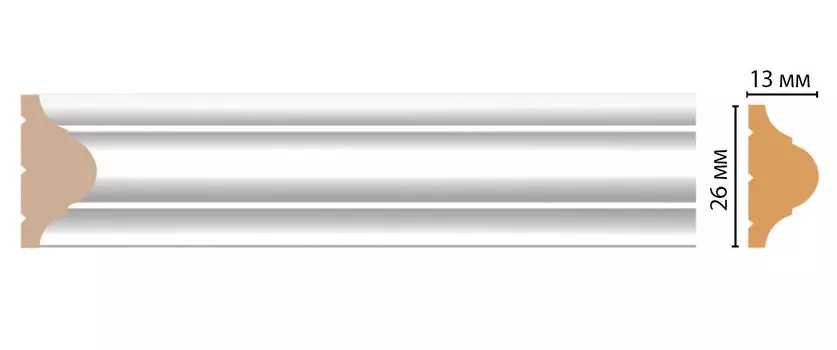 Молдинг DECOMASTER D001-114ДМ (26*13*2400мм)