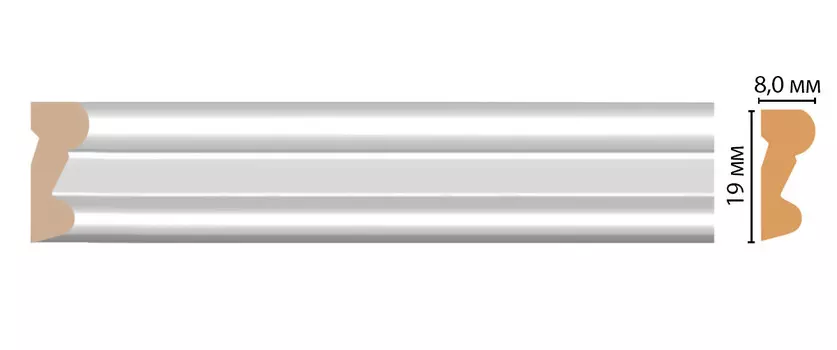 Молдинг DECOMASTER D007-114ДМ (19*8*2400мм)