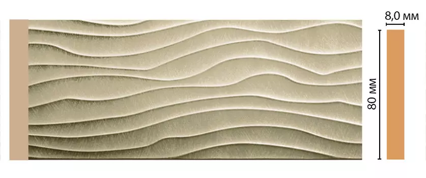 Молдинг DECOMASTER D042-373 ШК/32 (80*8*2400 мм)