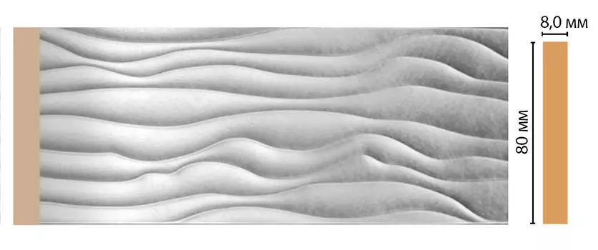 Молдинг DECOMASTER D042-375 ДМ(80*8*2400мм)