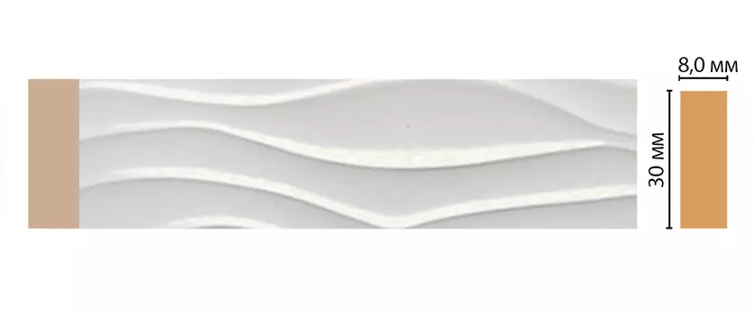 Молдинг DECOMASTER D044-114ДМ (30*8*2400мм)