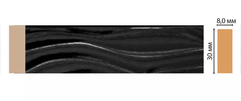 Молдинг DECOMASTER D044-195 (30*8*2400мм)