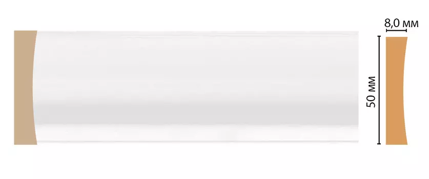 Молдинг DECOMASTER D045-114 (50*8*2400мм)
