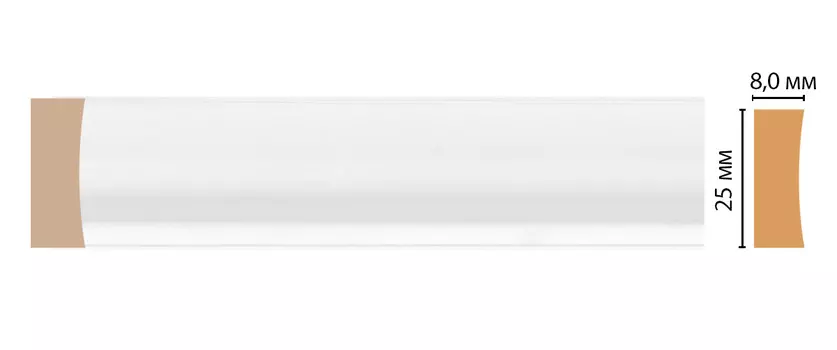 Молдинг DECOMASTER D046-114ДМ (25*8*2400мм)