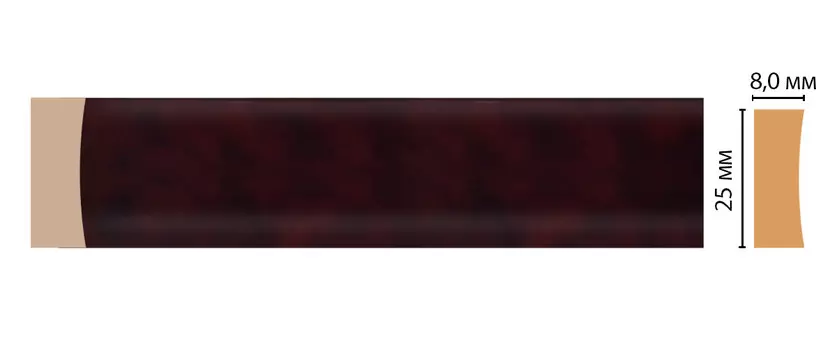 Молдинг DECOMASTER D046-62 (25*8*2400мм)