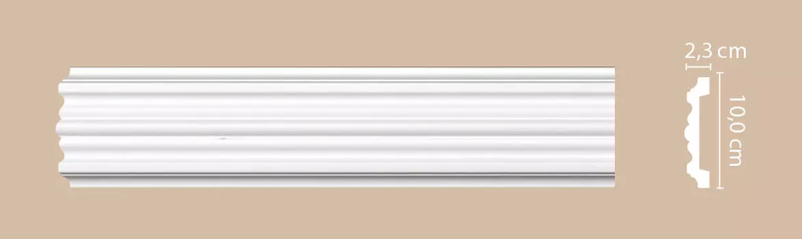 Молдинг гладкий DECOMASTER A027 (100*23*2000мм)