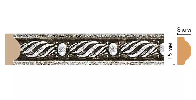Молдинг с рисунком DECOMASTER 130-29 ДМ (15*8*2400 мм)