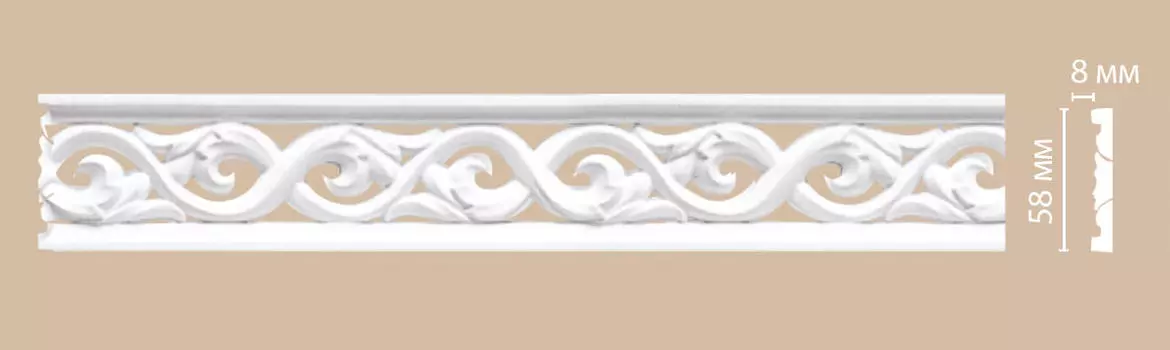 Молдинг с рисунком DECOMASTER 98008 (58*8*2400мм)