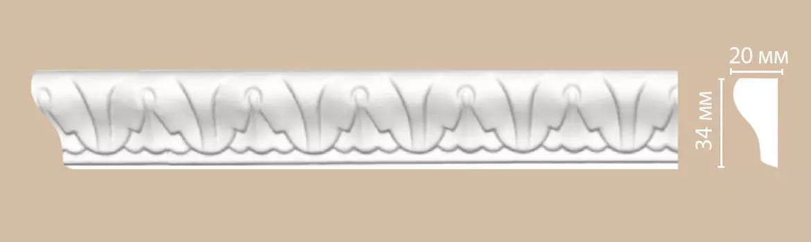 Молдинг с рисунком DECOMASTER 98031 (34*20*2400мм)