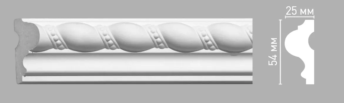 Молдинг с рисунком DECOMASTER 98084 (54х25х2400мм)