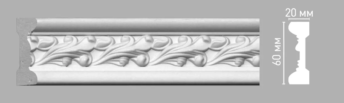 Молдинг с рисунком DECOMASTER 98085/75 (60х20х2400мм)
